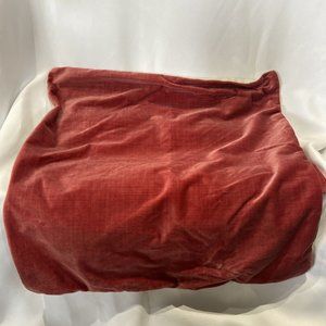 Red Velvet Pillow Cover Unbranded Zip Closure 24”x24” Set Of 2